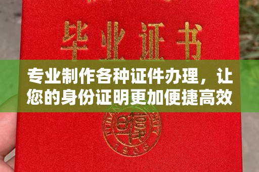 淳安专业制作各种证件办理，让您的身份证明更加便捷高效